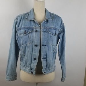 Hard Rock Cafe Jean Jacket Buttons w Logo Sz 12